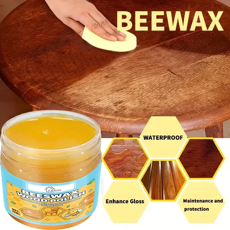 Cera d'api multiuso per lucidatura mobili in legno, condizionatore naturale per legno, per utensili in legno e taglieri