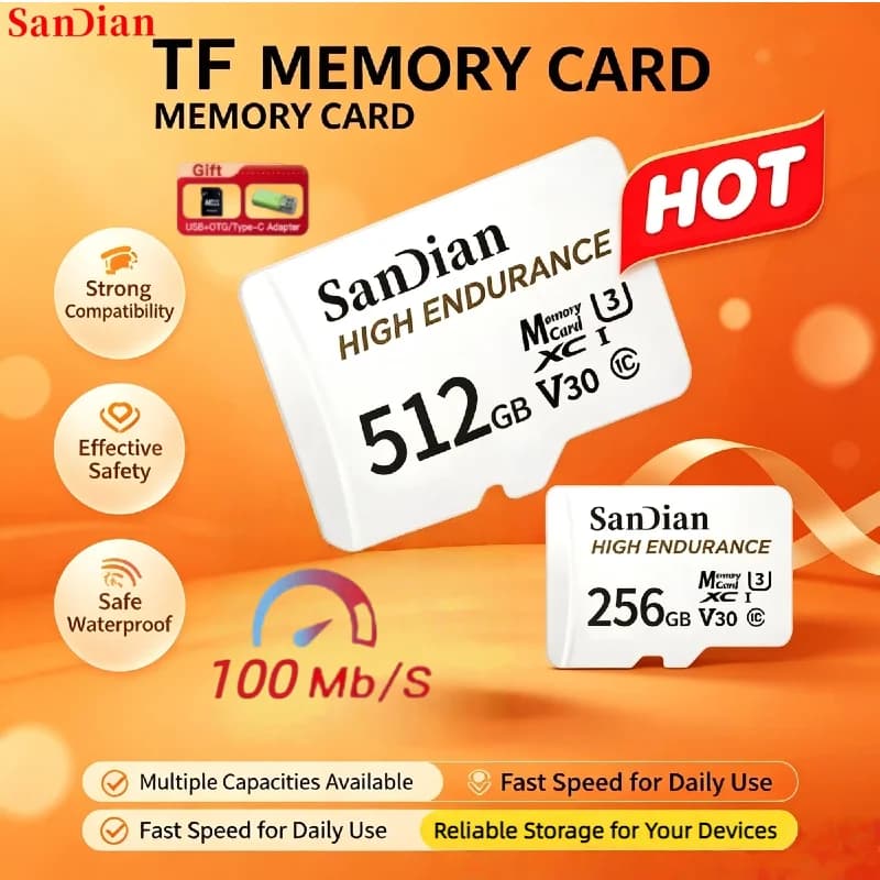 100% Original Memory Card 128GB 256GB 4K Video Micro TF SD Card A2 Class 10 U3 High Speed TF Flash Card For Mobile Phone PC
