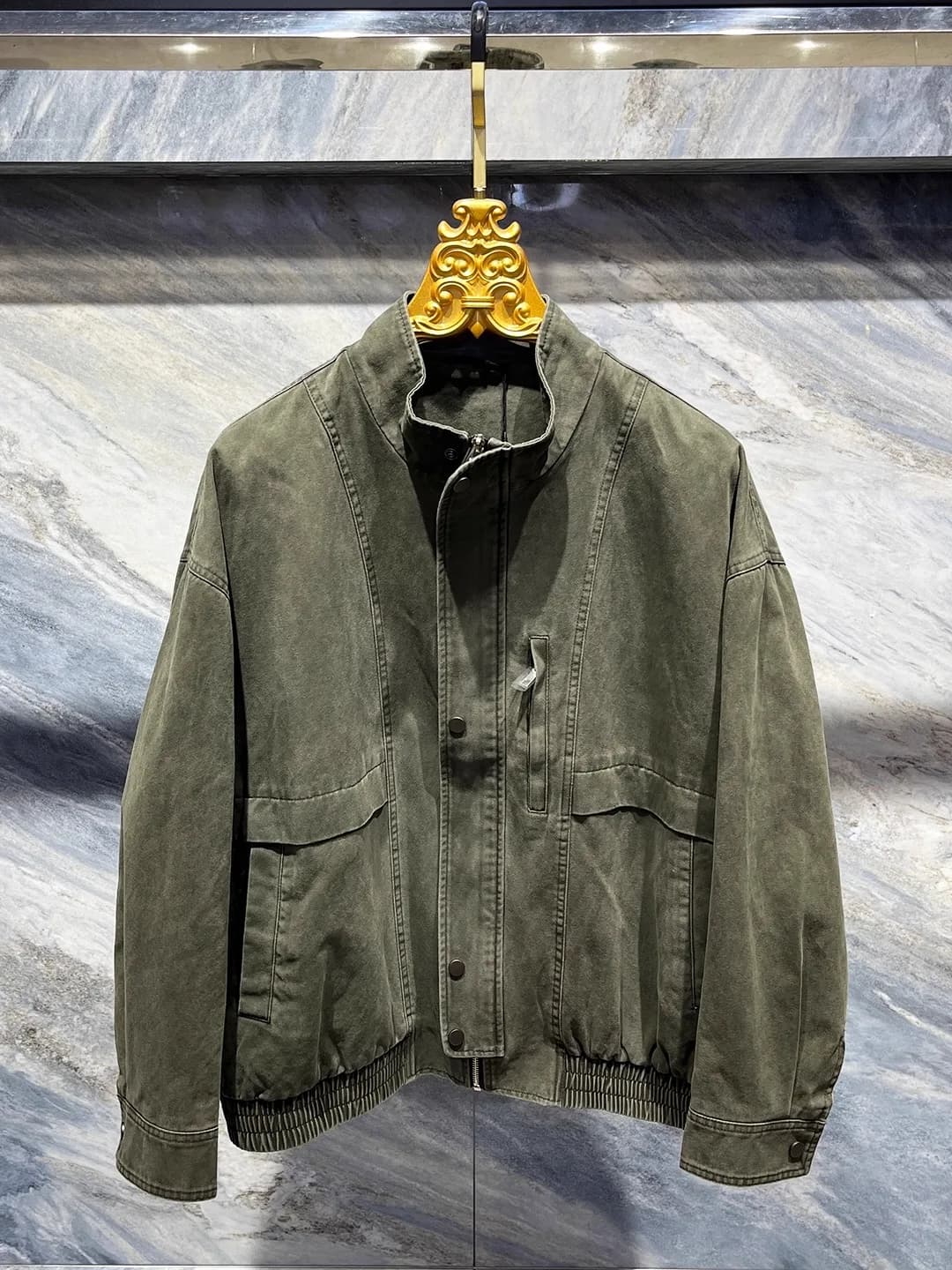 Retro Washed Short Style Men's Denim Jacket Korean Version Stand Collar Casual Workwear Pure Color Loose Fit Autumn 2025