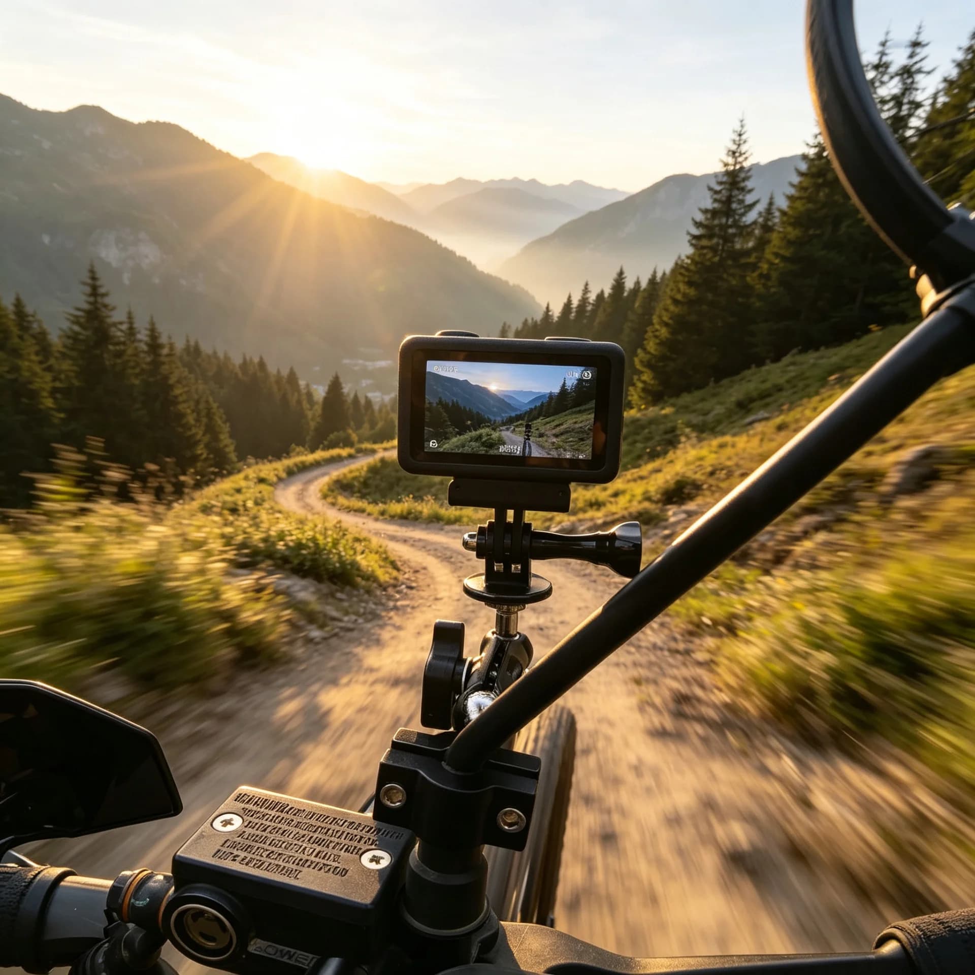 360 ° Supporto Girevole con Blocco per Fotocamera, Staffa Stabile per DJI Action 5 Pro/4/3, Accessori per Riprese su Moto e Bici Elettriche