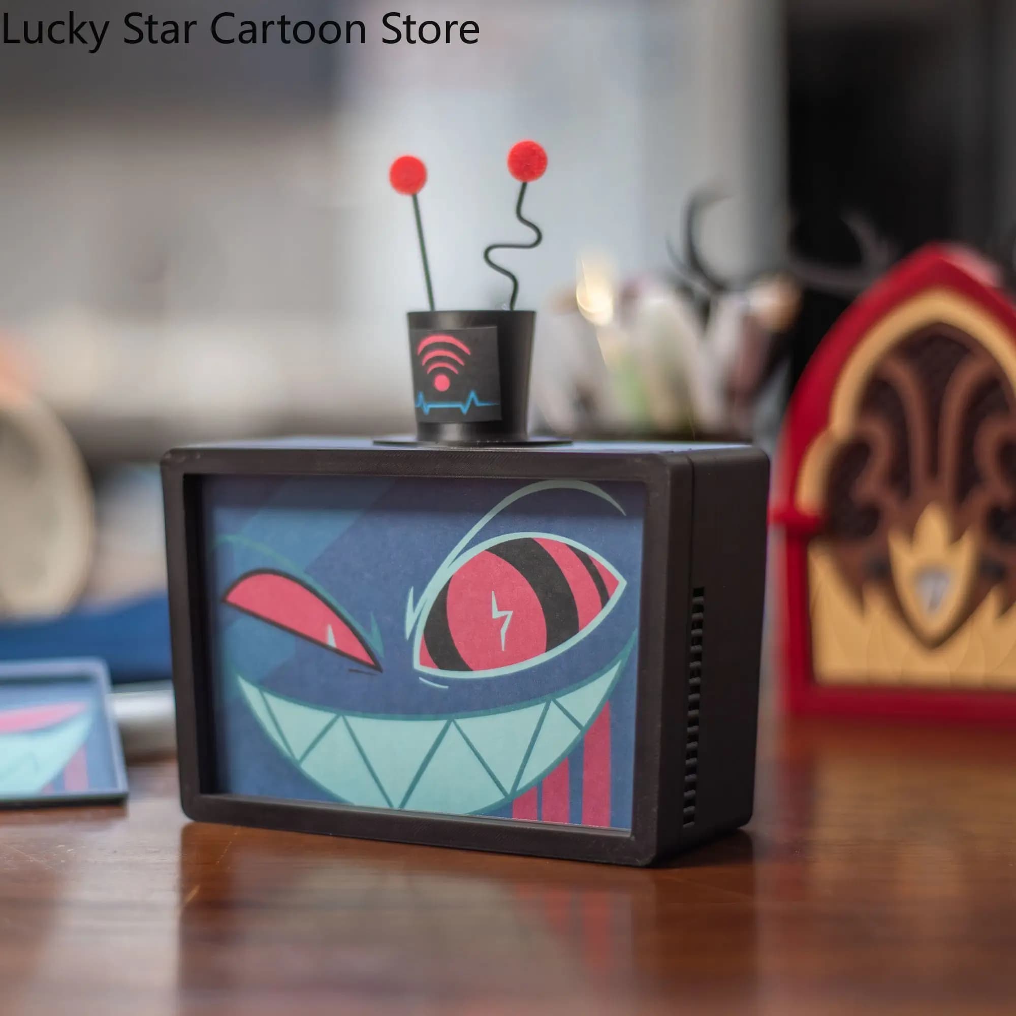Altoparlante Bluetooth a Tema Anime Senza Attributi, Cassa Audio Cartoon con Faccia Sostituibile, Regalo di Halloween