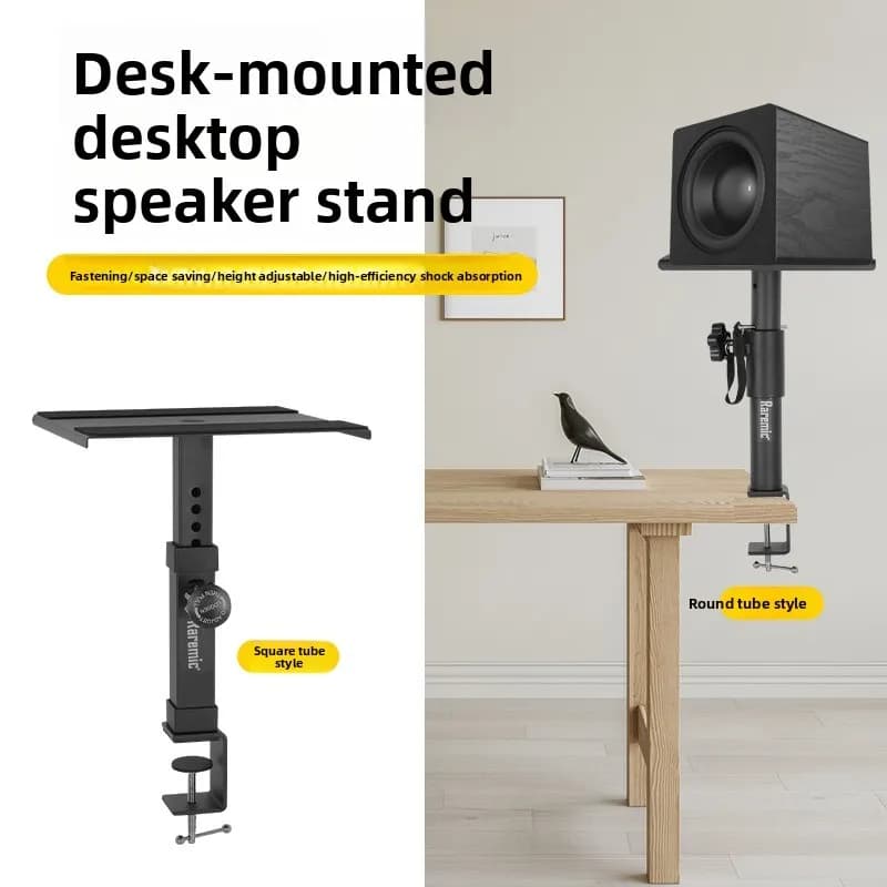 1 pz staffa per altoparlante con morsetto da tavolo staffa audio per altoparlante con monitoraggio surround HIFI per sollevamento audio fisso da tavolo