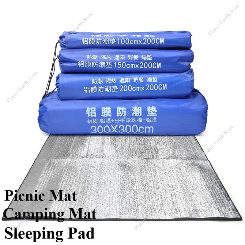 Outdoor Camping Mat Foam Cover Aluminum Foam Insulation Foam Mat Tent Sleep Mat Picnic Mat Camping Mat Heat Reflective
