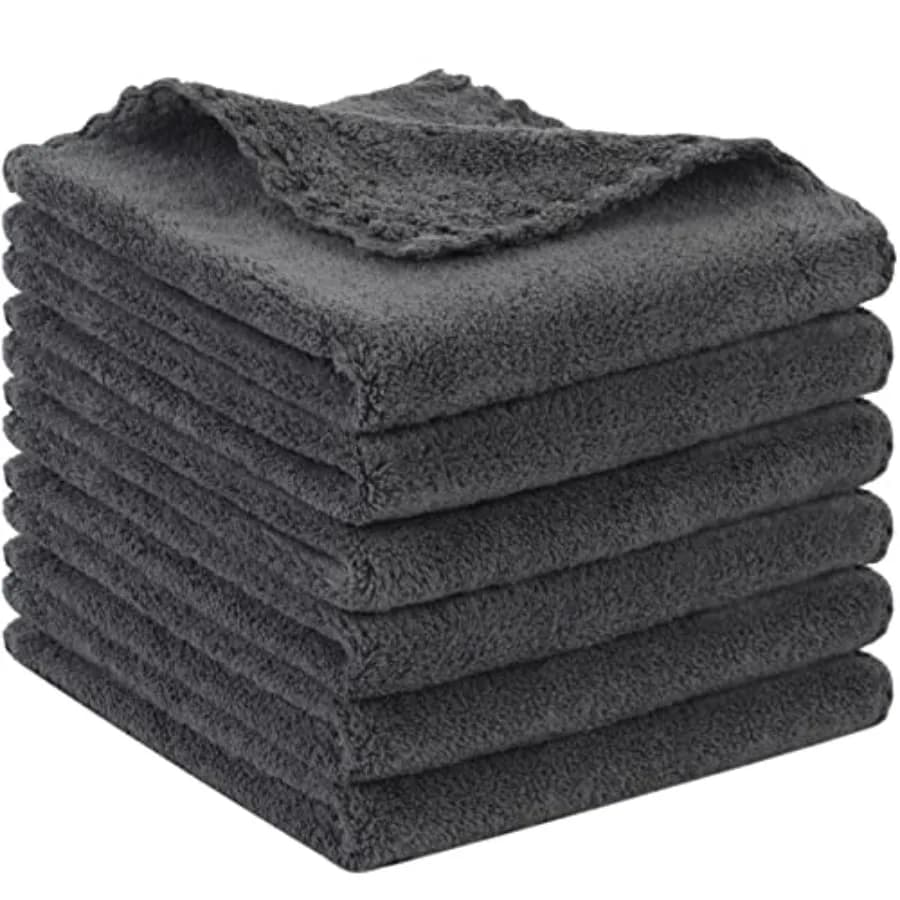 Microfiber Cloth for Reusable Face, Ultra Soft Struccanti Salviette, 30x30 cm Cleaning Towels, Pack of 6