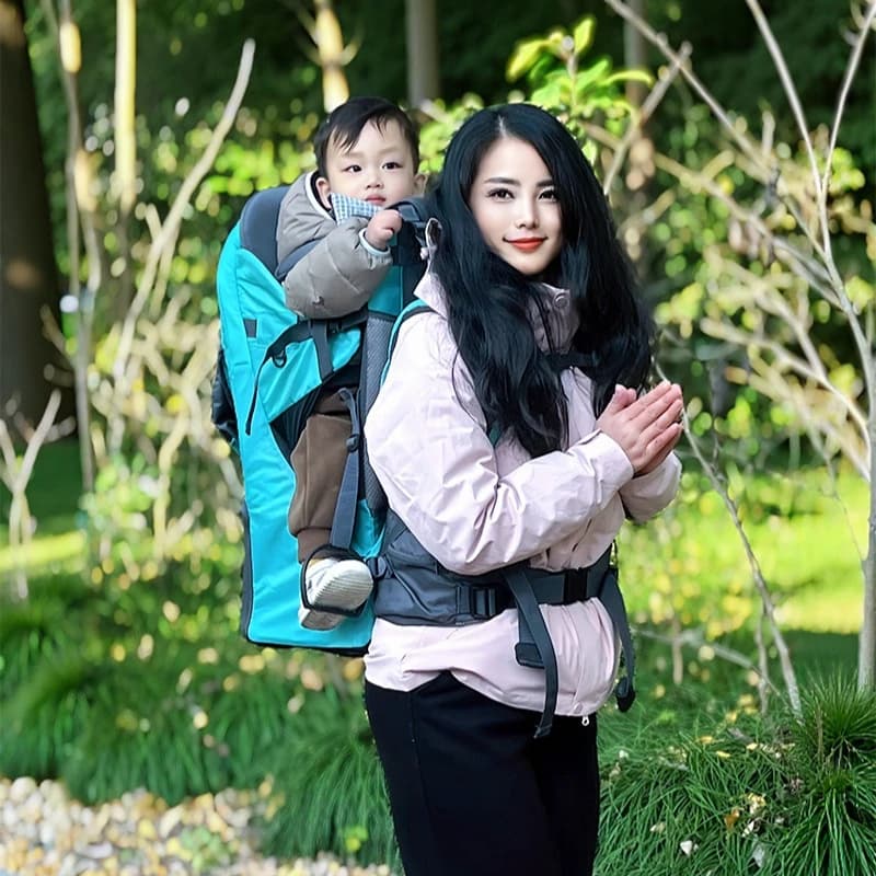 Marsupio per Bambini, Porta Bambino da Spalla, Zaino Porta Bambino per Escursionismo e Arrampicata all'Aperto