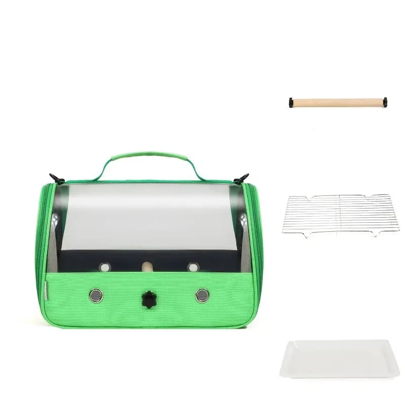 Portable Single Shoulder Transparent Pet Carrier Bag for Budgies Cockatiels Breathable Outdoor Travel Bird Carry Bag
