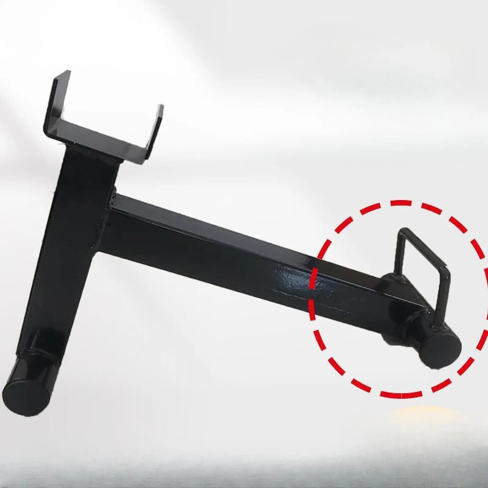 Mini Deadlift Jack Black Portable Weight Lifting Barbell Stand Changing Weight Plate Weight Plate Loader for Gym Workout Athlete