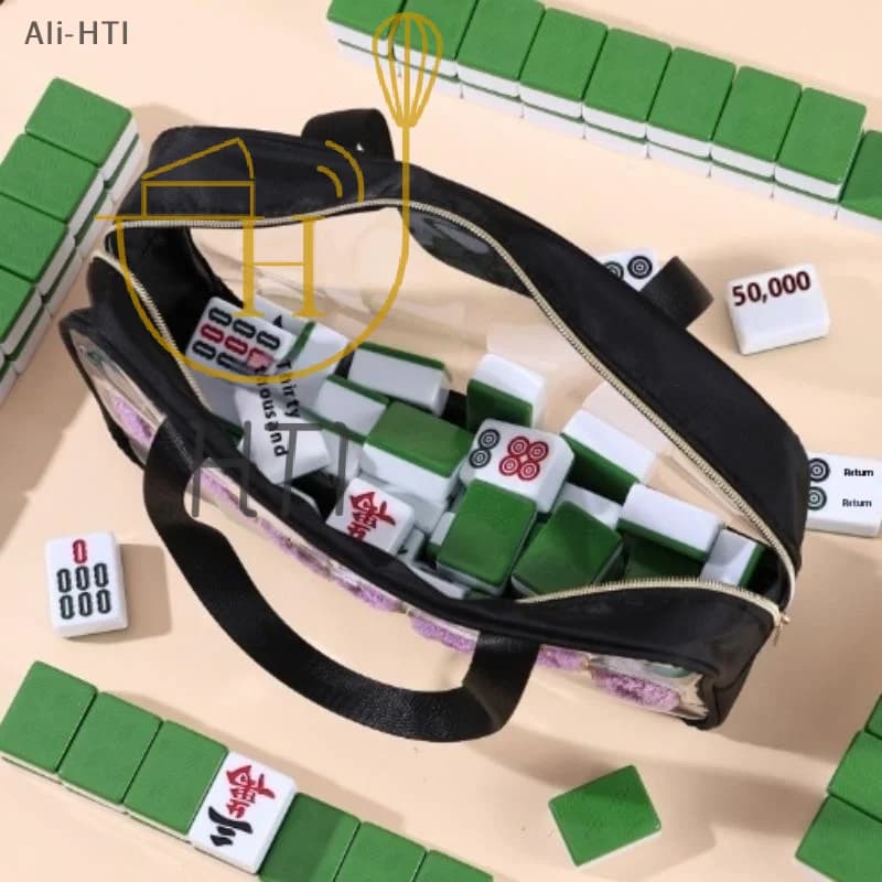 Borsa porta tessere Mahjong impermeabile grande, portatile, per studio, casa, viaggi, adulti, adolescenti