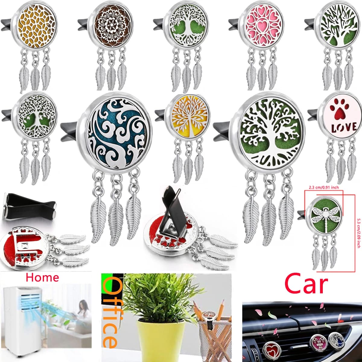 1 PC Rechargeable Car Deodorant Perfume Defence Deffuser, Interior Air Conditioning Accessory for Car
