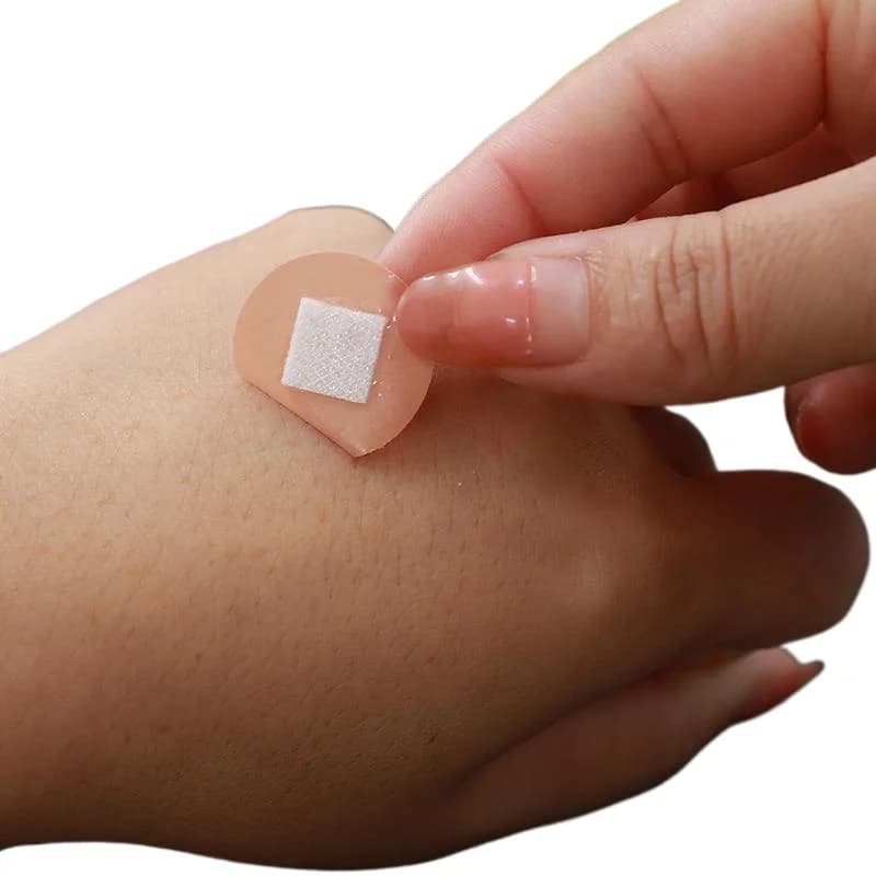 100 Pz/set Mini Rotondo Bende Autoadesive Cerchio Forma Cerotto Medicazione Della Ferita Patch Colore Della Pelle Kit di Primo Soccorso Gesso