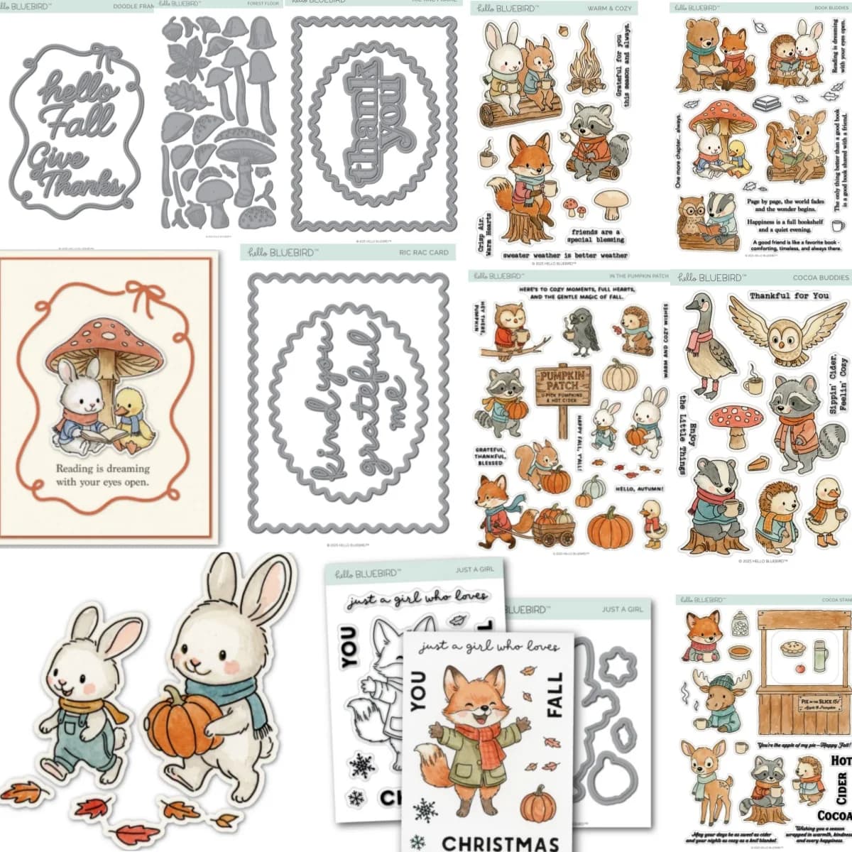 New Fall Cacao Buddies Patch di zucca Pavimento della foresta Timbro trasparente Fustelle in metallo per fai da te Creazione di carte Scrapbook Forniture artigianali