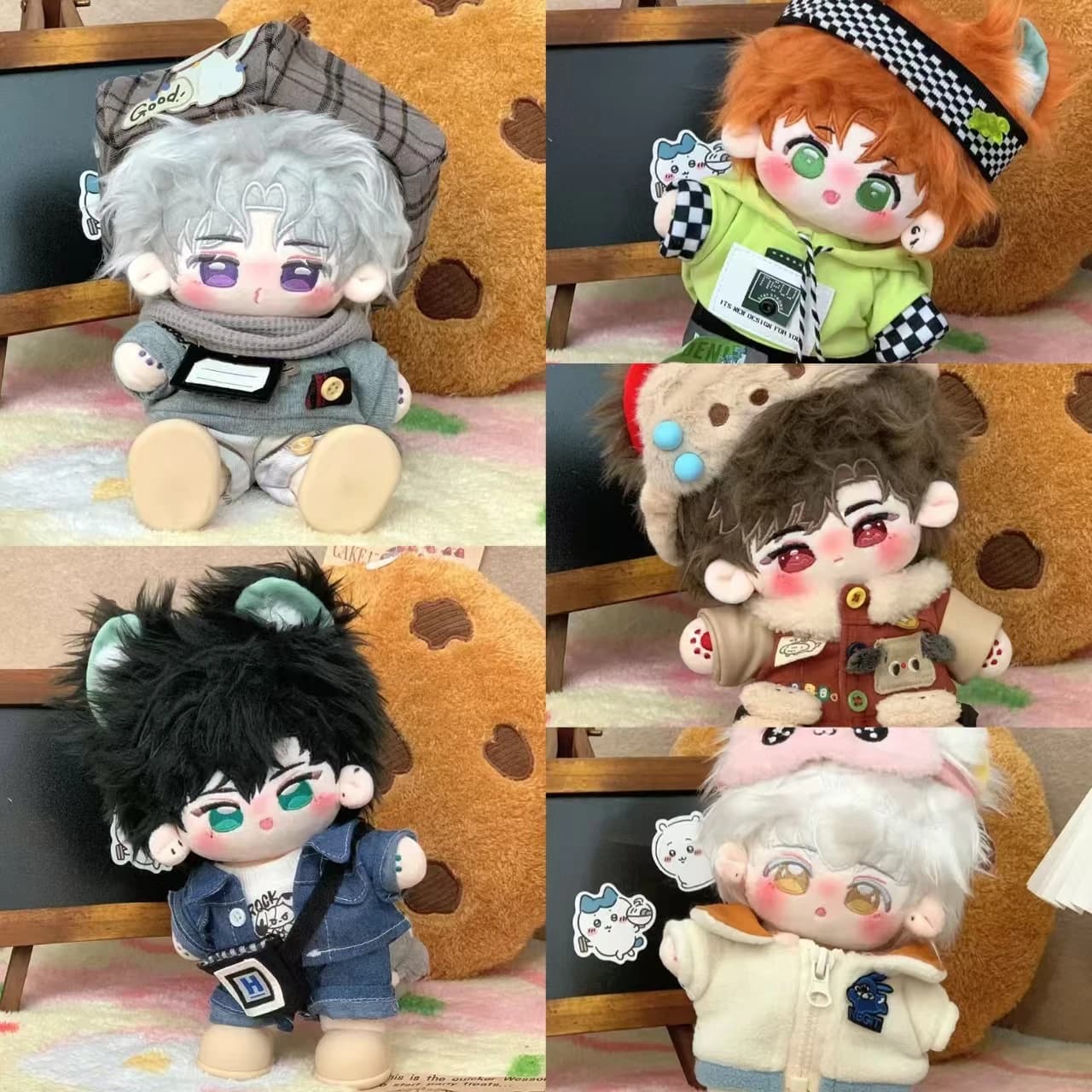 20 cm Gioco Doll Luce e notte Fan Giocattoli Peluche ripiene Dress-up Bambola di cotone Invia amici Qi Si Li Xiao Yi Xia Mingxing Lu Chen