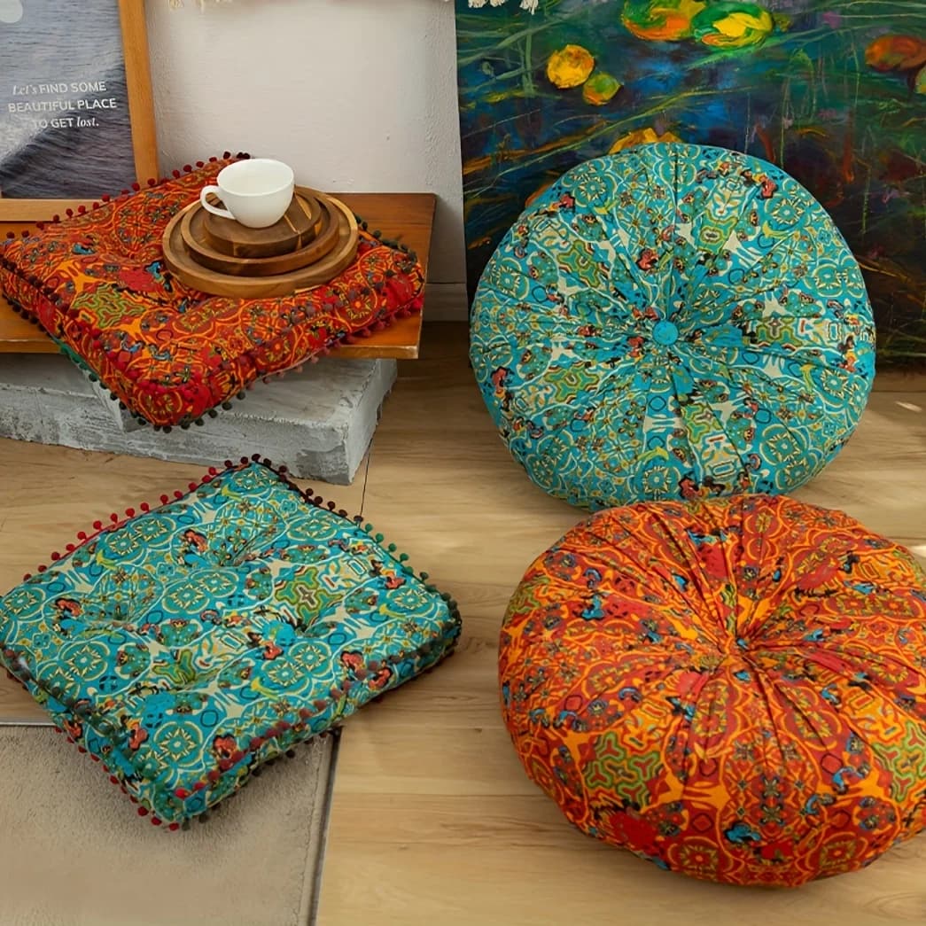 Thickened Sitting Cushion Sofa Pillows Square Round Meditation Seat Cushion Home Decoration Interior Accessories Gift