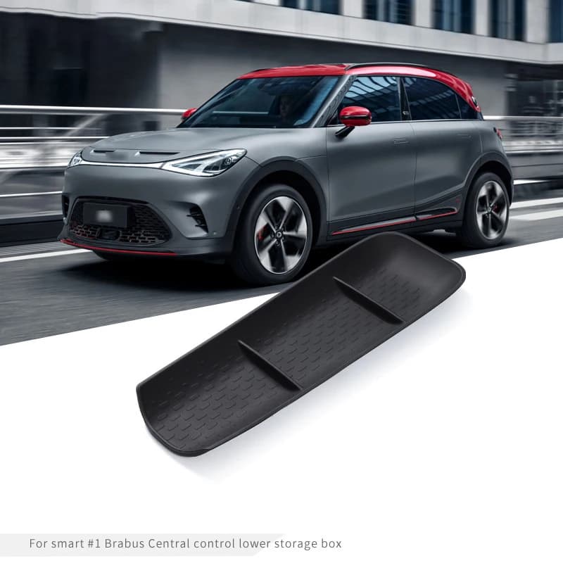 Scatola portaoggetti inferiore per bracciolo console auto per Benz Smart Elf # 1 2022 Accessori per vassoi portaoggetti centrali in gel di silice