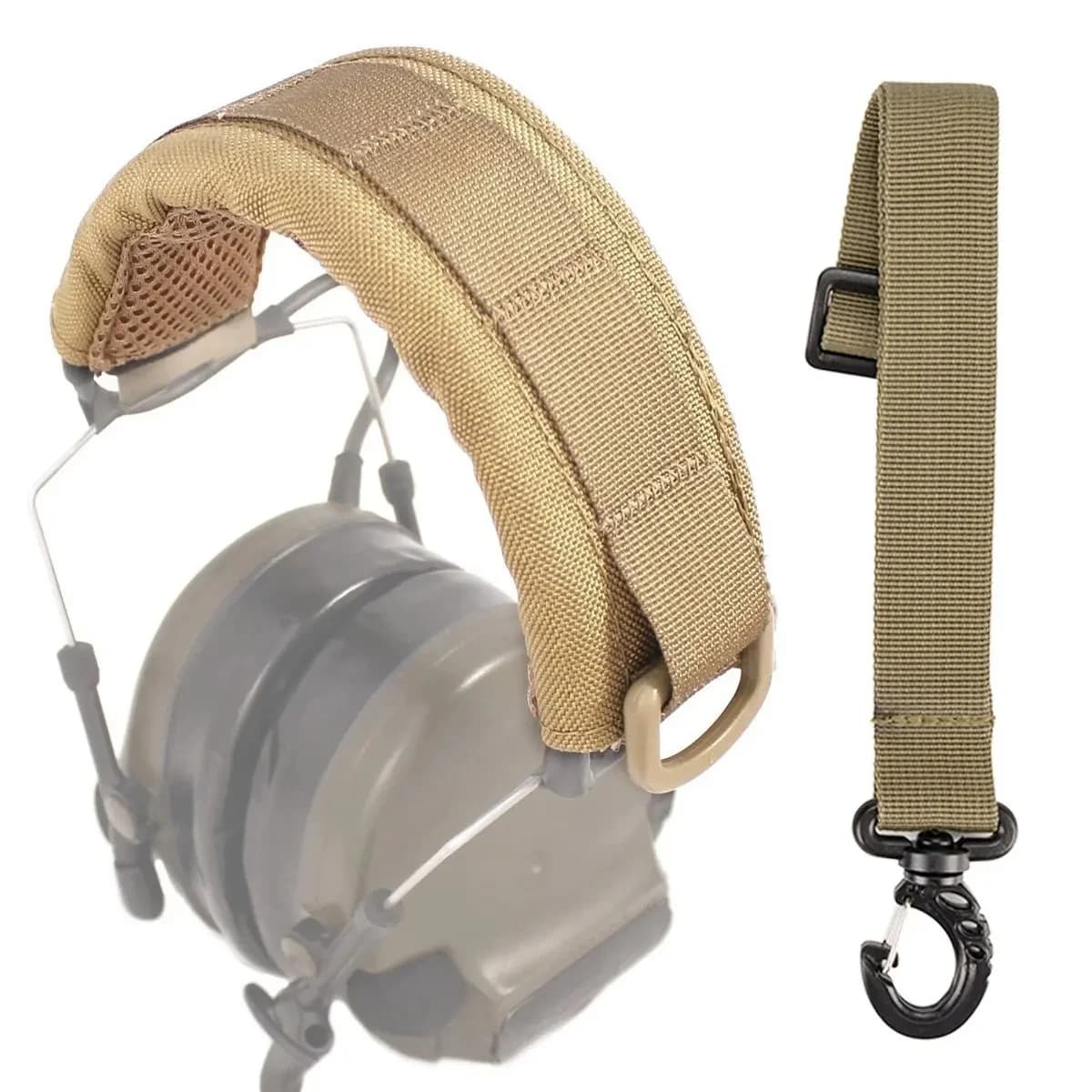 Tactical Modular Headset Cover Molle Headband auricolare custodia protettiva per microfono custodia per cuffie da caccia custodia per cuffie
