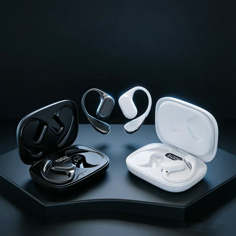 Original Silicone in Ear Hanging Hook Sports Mobile Phones Microphone HD Call ENC Noise Reduction Wireless Bluetooth
