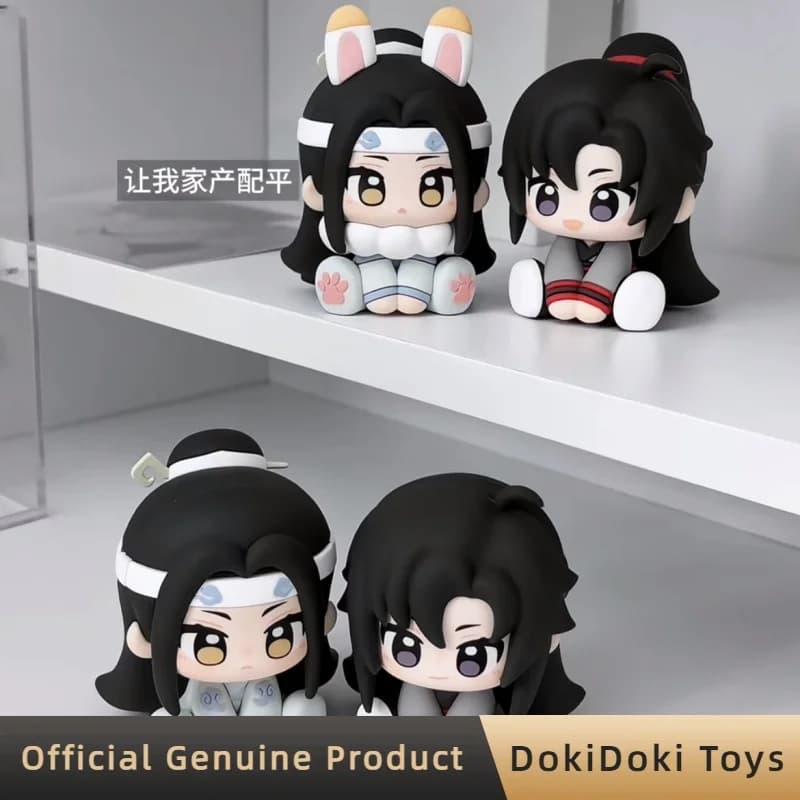 Genuine Mo Dao Zu Shi Yunshen Yimeng Series Blind Box Sitting Figurine Doll Anime Peripheral Collect Desktop Ornament Toys Gift