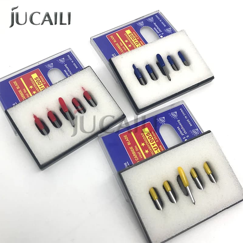 Jucaili 5 pz/lotto coltello a lame da 30/45/60 gradi di alta qualità per Roland GCC Redsail Liyu Jaguar Plotter da taglio per taglierina in vinile