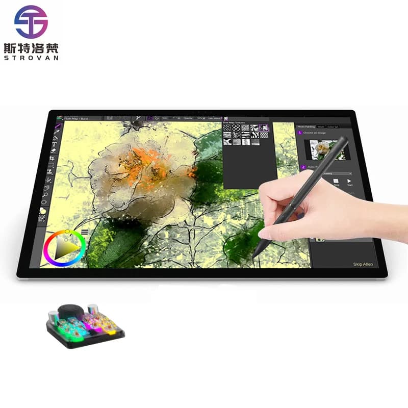 Tavoletta grafica portatile con schermo Designer Tablette Graphique Dessin con penna digitale
