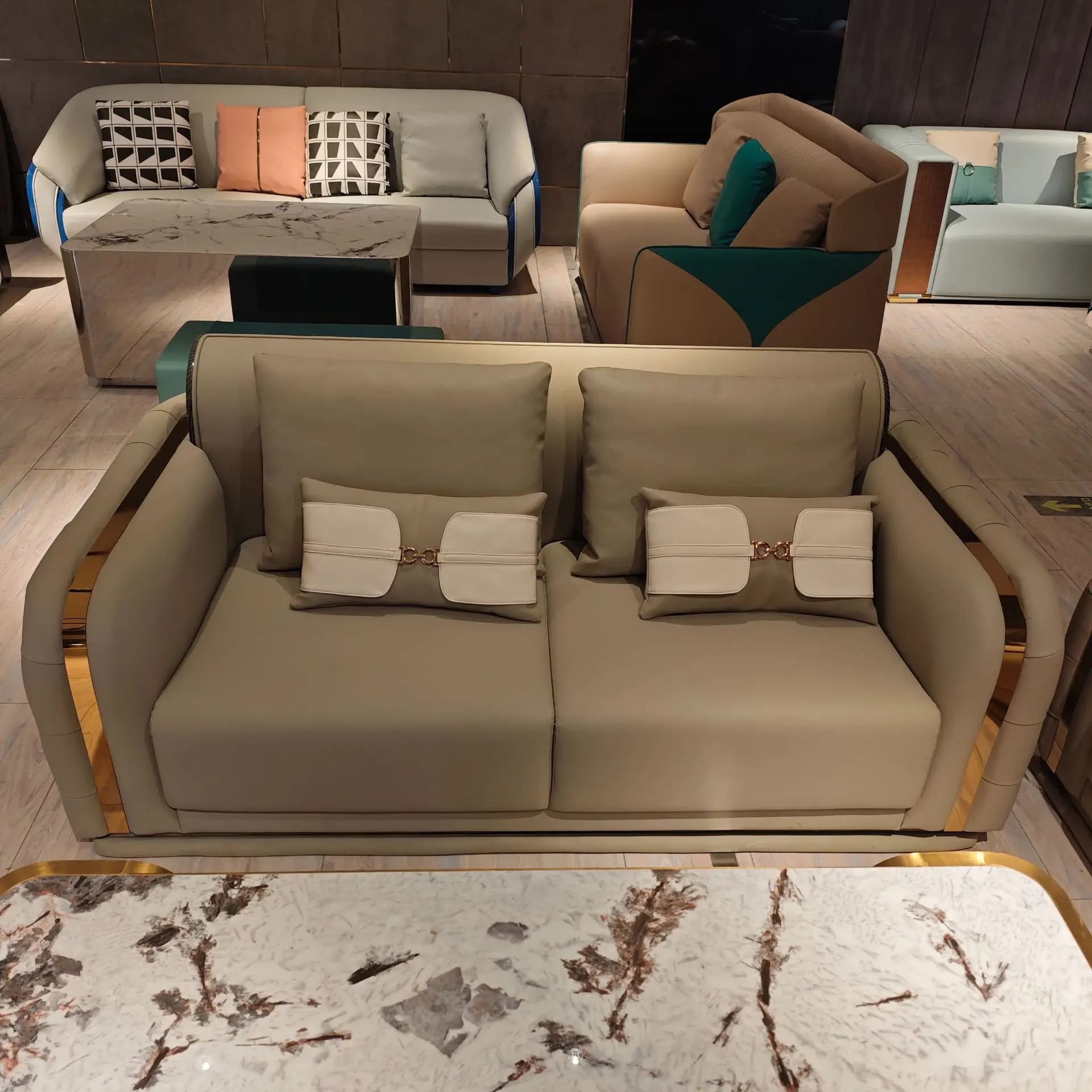 Light Luxury Sofa Bed for KTV, Bar, Hotel, Private Club, Party Box, Event Room Sofa