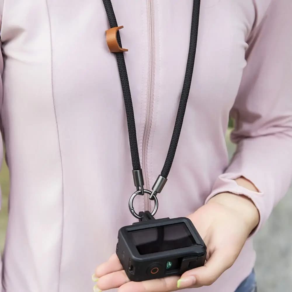 Cordino Antiscivolo per Action Camera, Cinturino da Polso Portatile, Corda Regolabile per Fotocamera, Tracolla per DJI Osmo Action 5 Pro / 4 / 3
