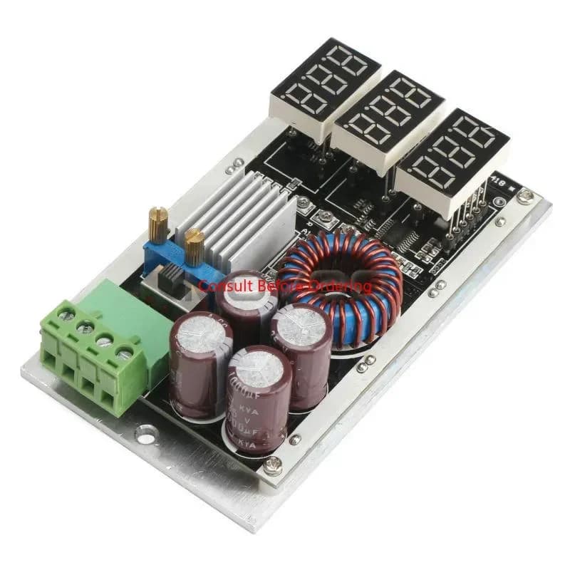 Adapter 40 W DC 7 ~ 26 V to 1,25 ~ 25 V 8A Adjustable Voltage Regulator/Carager/ Laptop Power + Voltage Meter/current/power 3in1