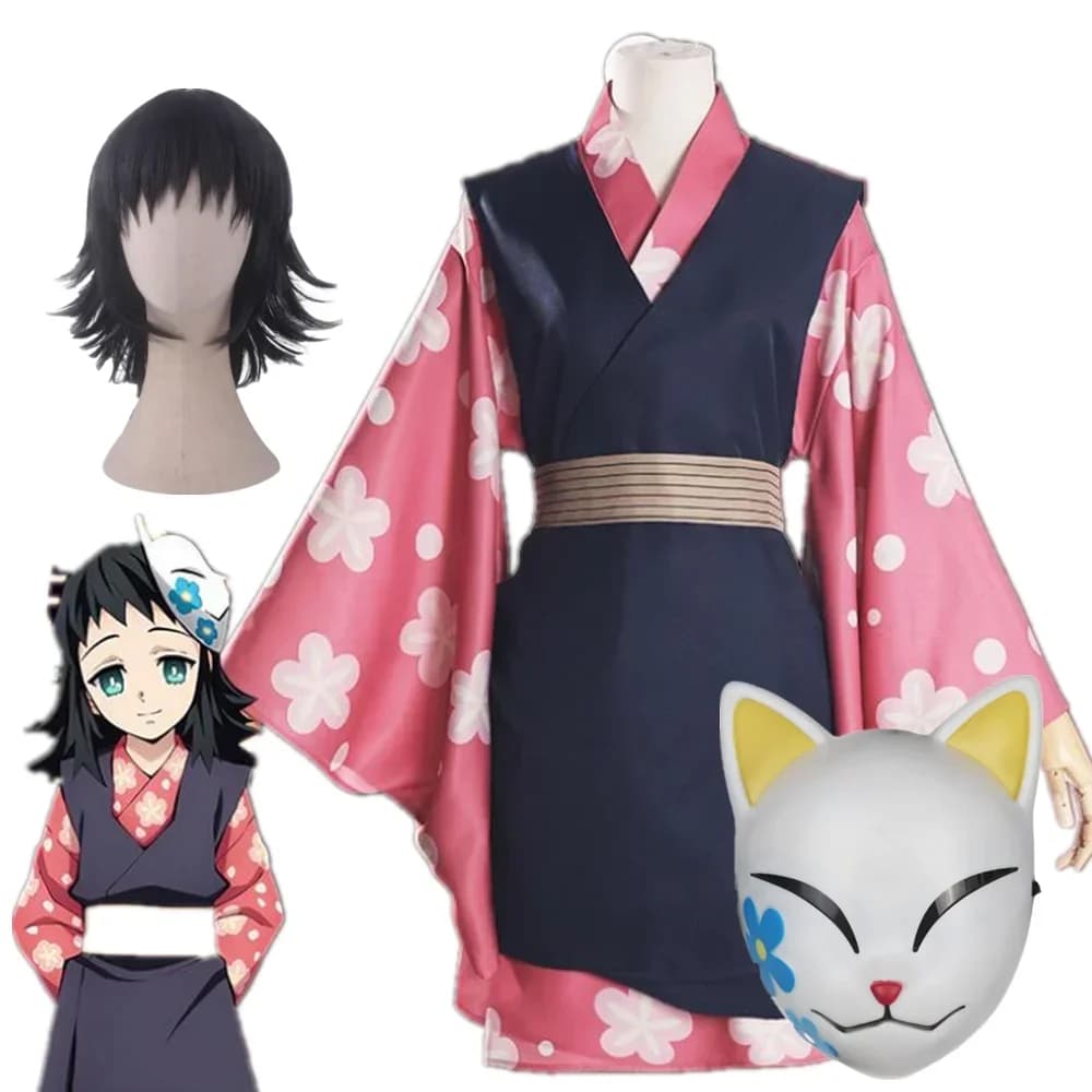 Makomo Cosplay Kostuum Uniforme Feestpak Anime Kimono Volledige Set