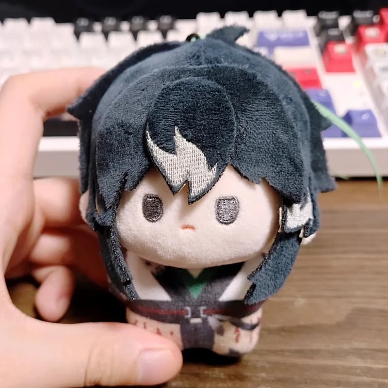 Bambola in cotone morbido da 10 cm, personaggio anime del gioco Wuthering Waves, cosplay kawaii, corpo a forma di stella marina, mini giocattolo cartone animato QIUYUAN, figure da collezione, regali per i fan.