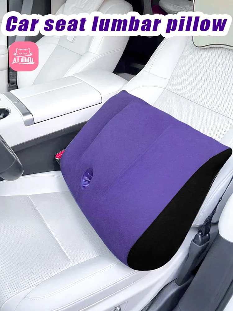 Cuscino triangolare portatile multifunzionale con fori, adatto per seggiolini auto, dormire, sollevamento gambe, uso letto e viaggi.