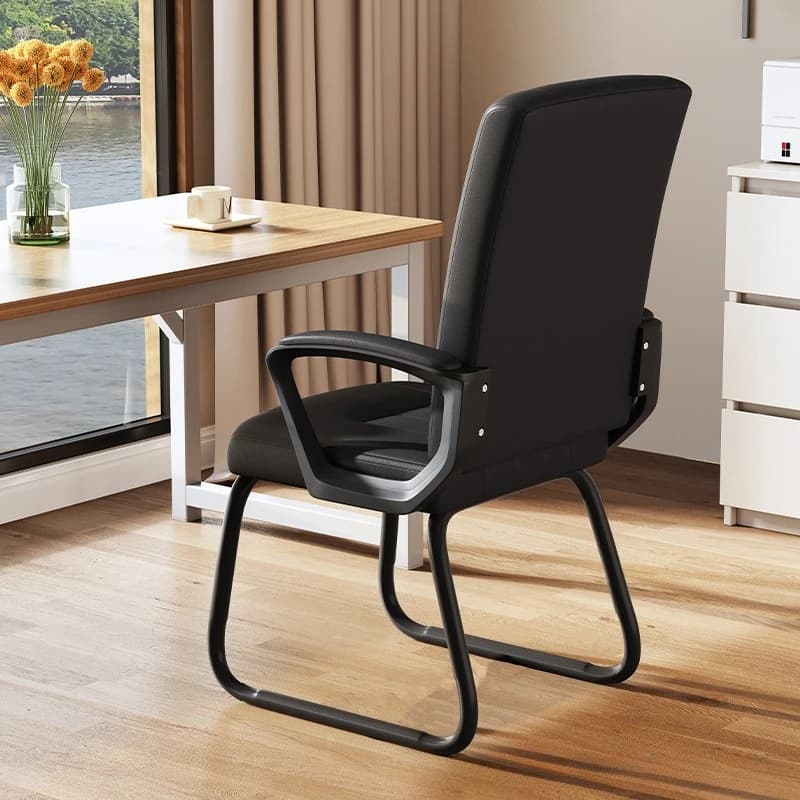Sedia da ufficio ergonomica per casa e gaming, comoda e semplice, ideale per dormitorio, studio e seduta prolungata, con schienale per studenti.