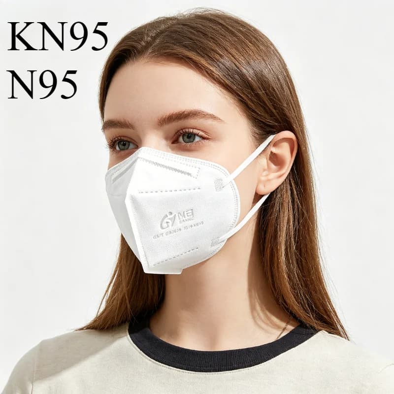10 pezzi Maschere KN95 Antipolvere Traspiranti Monouso Protettive N95 per Esterni Sicurezza Salute Mascherina KN95