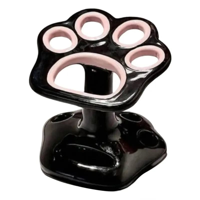 Portaspazzolino L68A senza perforazione, base a forma di zampa di gatto, per accessori da bagno, porta pennelli per trucco A