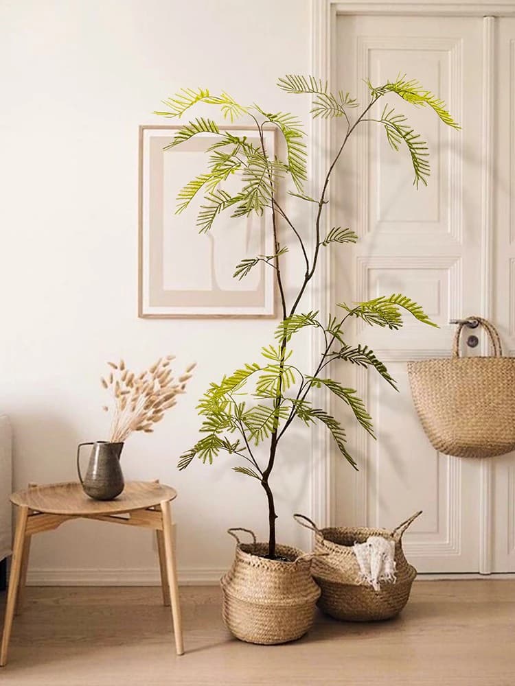 Artificial Plant for Living, Vase Decoration, Home Decorative Fin Tree, Exhibitive Piece, Simulated Bonsai