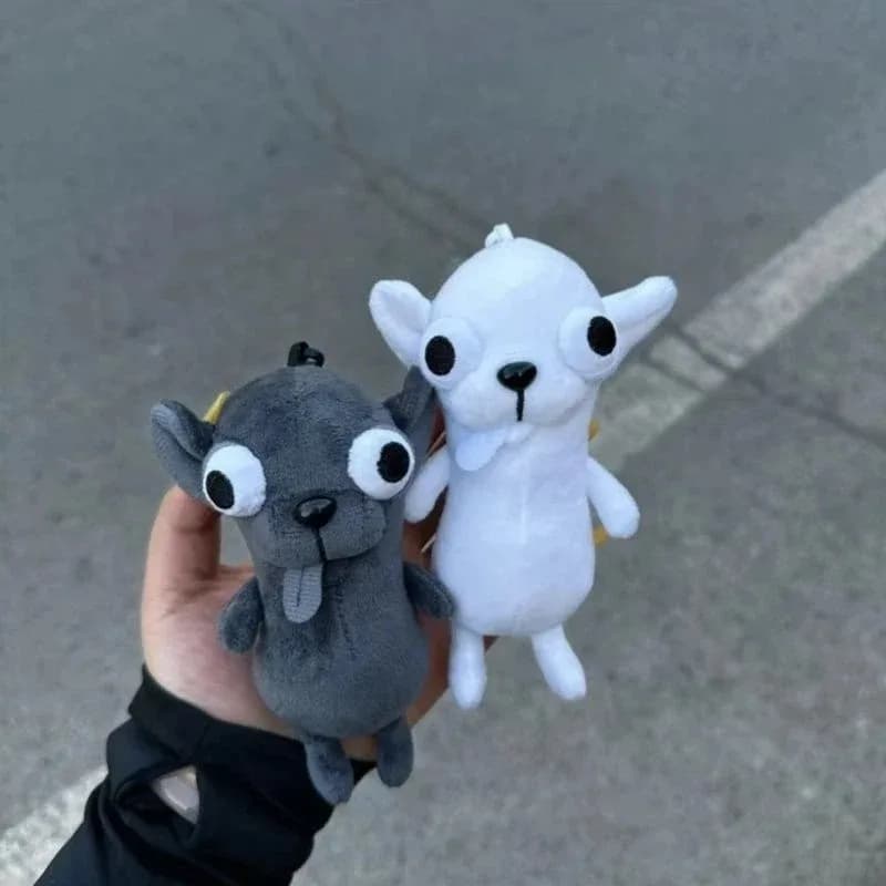 Divertente Portachiavi Peluche Chihuahua, Ciondolo Cucciolo Realistico, Bambola di Peluche Chihuahua, Regalo per Amici