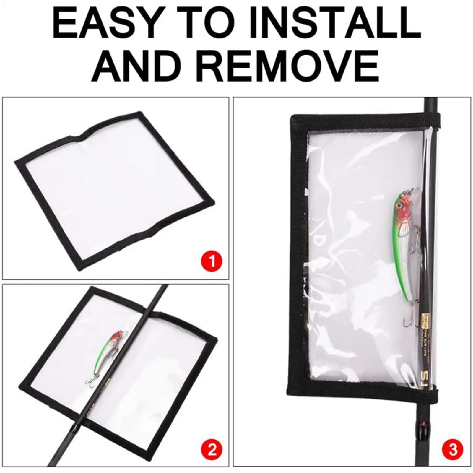 Transparent PVC Case for Fishing baits, Bag Esche, Anti-scratch for Fishing Equipment, Ami and Accessories
