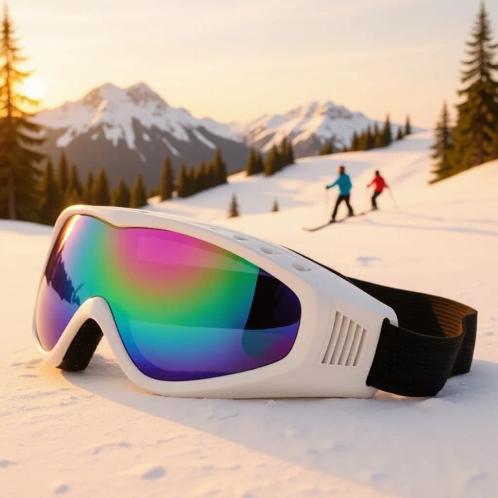 Occhiali da sci invernali con protezione UV, occhiali da sole con montatura per lenti antivento e antipolvere, occhiali per sport all'aria aperta per sci e ciclismo