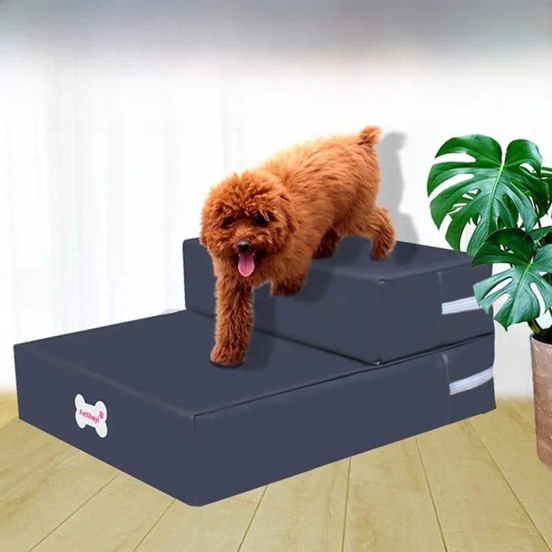 Tappetino da arrampicata per scale per animali domestici staccabile Waable Letto per animali pieghevole a doppio strato Nido per scale per cani Tappetino morbido e confortevole