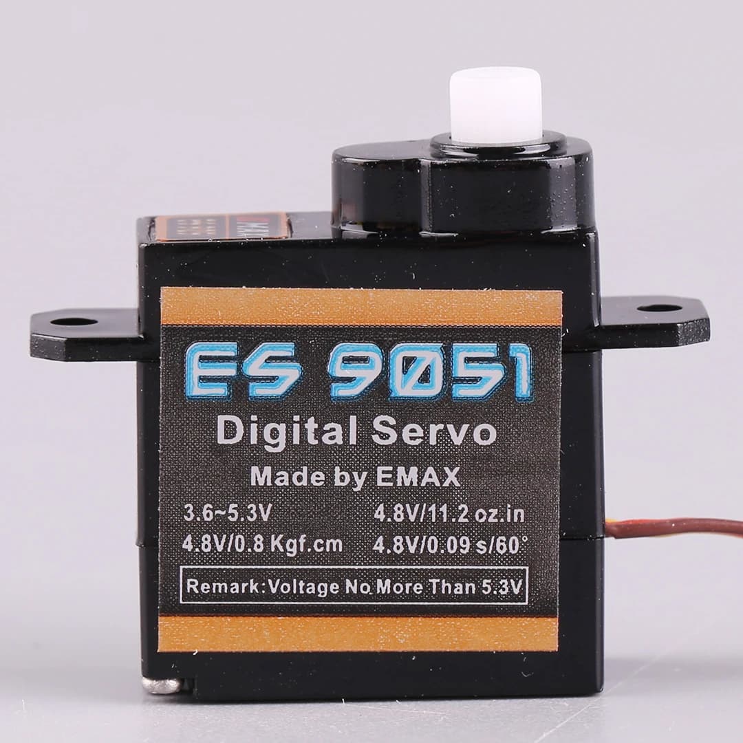 Servo Digitale Originale EMAX ES9051 in Plastica, 4.1g, Impermeabile con Ingranaggi, per Auto RC, Elicotteri, Barche e Accessori per Aerei