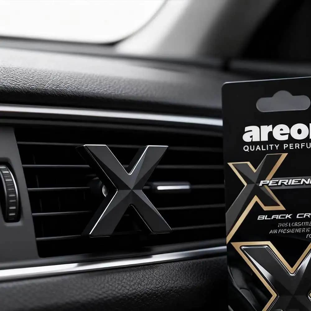 Elegante Deodorante per Auto con Clip di Ventilazione, Profumo a Lunga Durata con Cristalli Neri per Mantenere Fresca l'Atmosfera dell'Auto