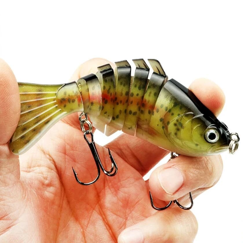 1pc 13.7cm 15.7g Wobblers affondanti esche da pesca Multi Jointed Swimbait Hard Bait attrezzatura da pesca per Bass Isca Crankbait