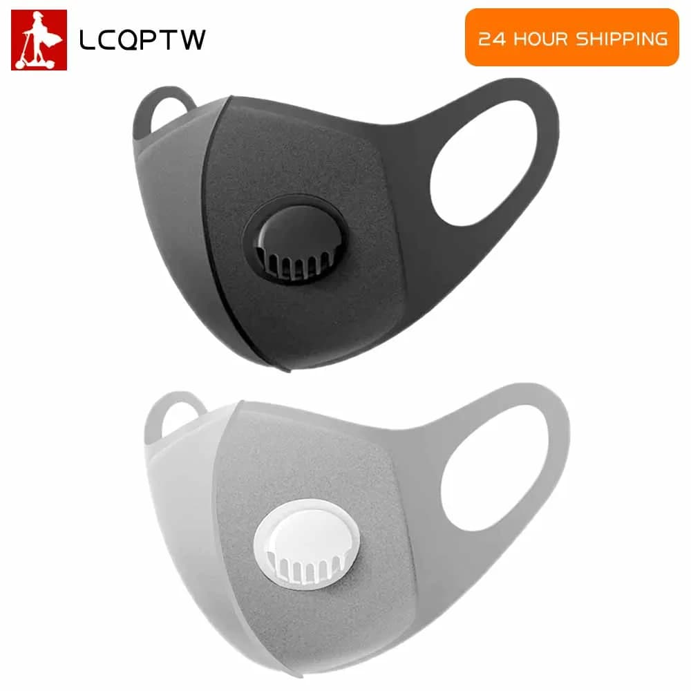 Men's Reusable Face Mask Women's Dust Mask for outdoor sports with breathing valve Winter windproof motorcycle for electric scooter