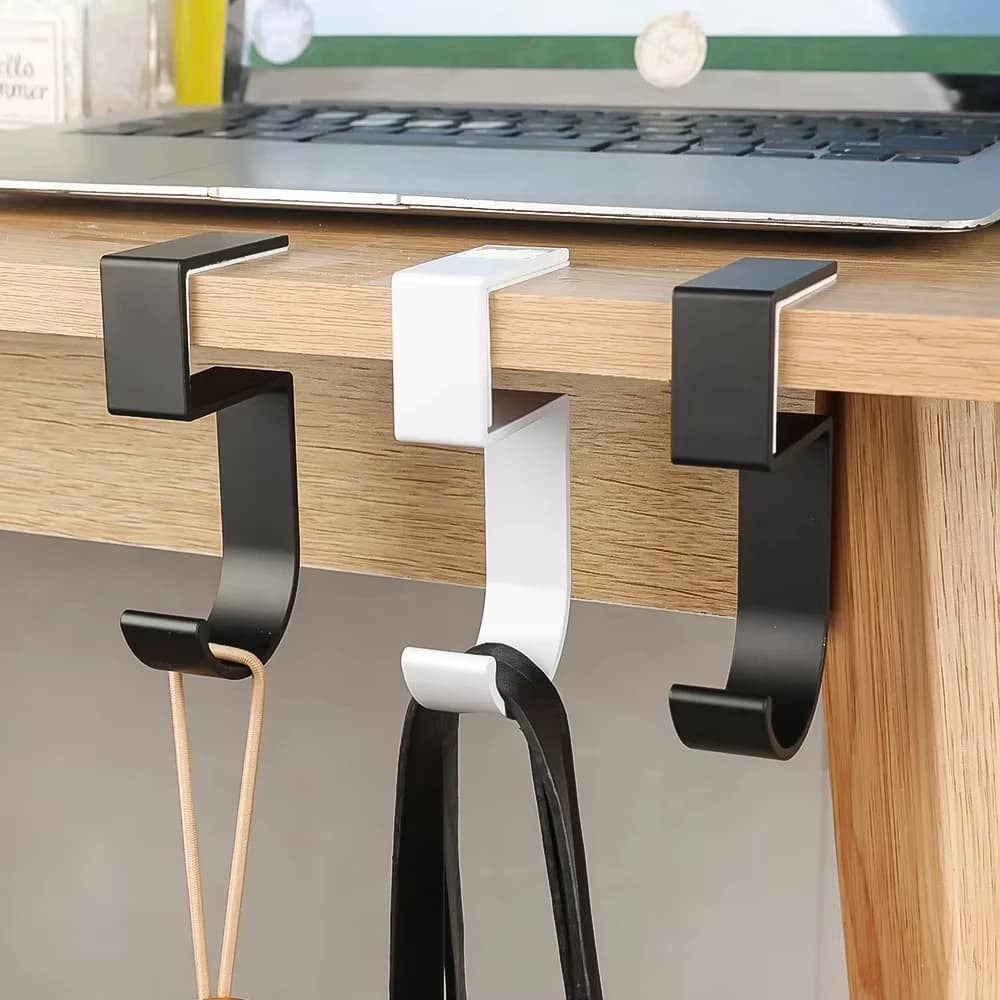 Ganci Multifunzionali in Robusta Lega di Alluminio Antiruggine per Bagno, Cucina, Armadio, Scrivania, Zaino, Vestiti, Casa