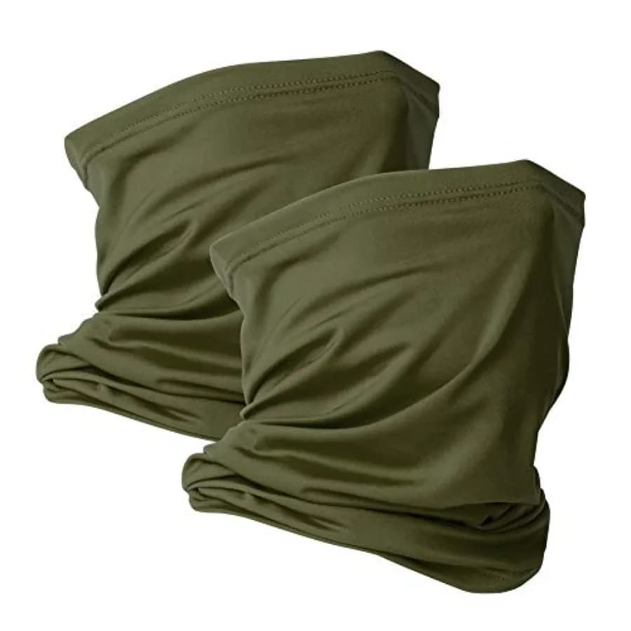 VULKIT Confezione da 2 Scaldacollo Maschera Facciale Sciarpa Bandana Riutilizzabile Protezione UV Balaclava Sport all'Aperto per Uomini e Donne