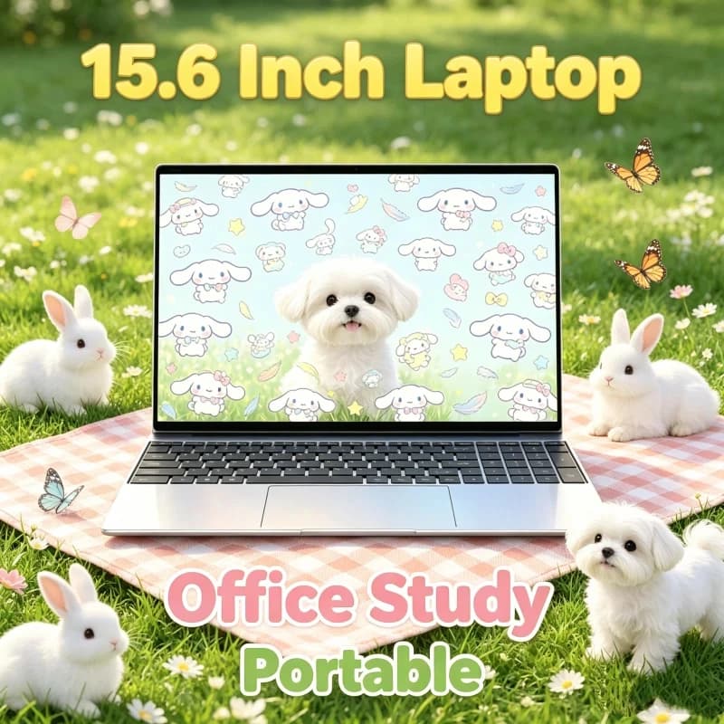 Schermo Ultra-chiaro 120 Hz Originale 15.6" Laptop N95 Display FHD IPS 7500mAh 32GB/2TB SSD Tastiera Retroilluminata