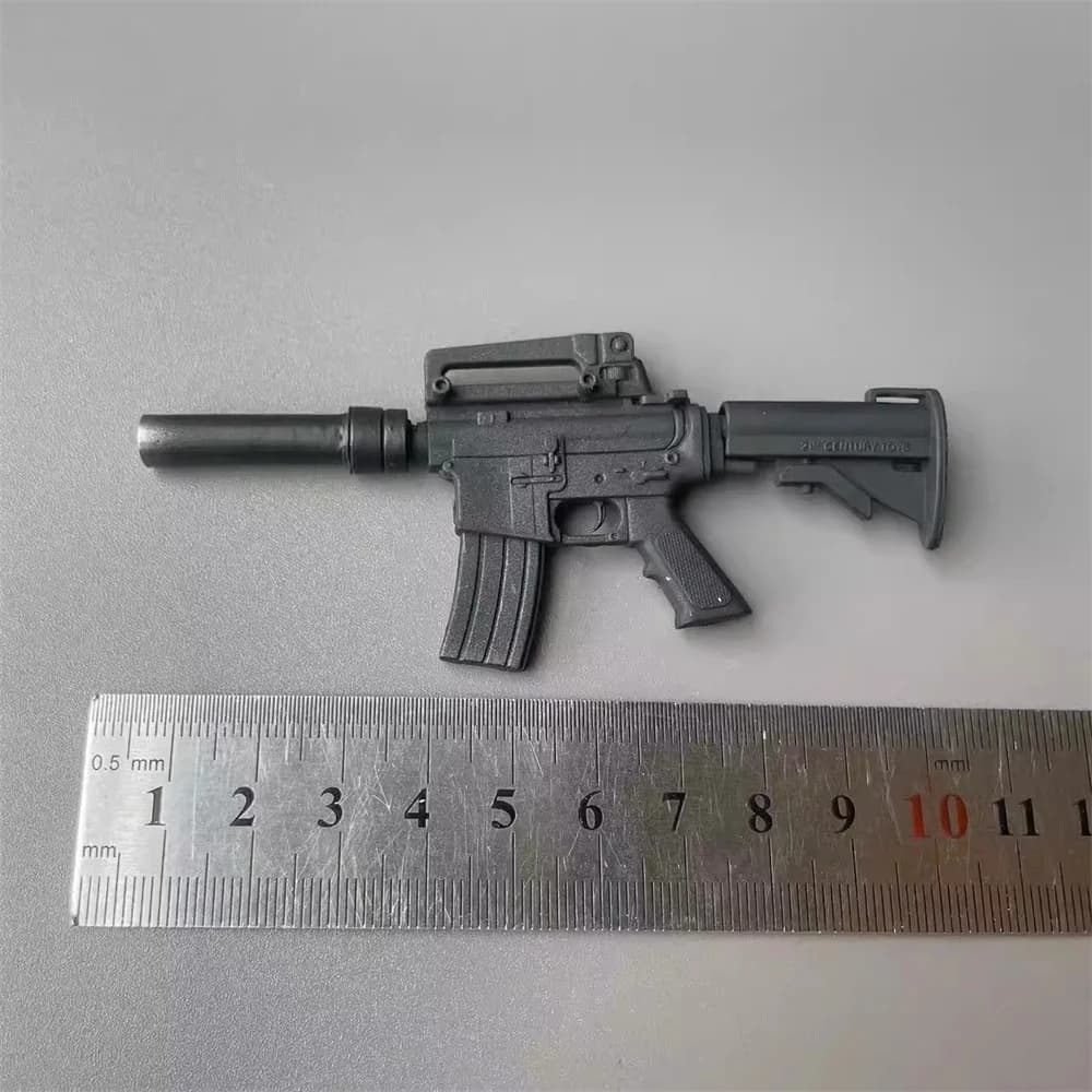 Grandi Vendite 1/6 DML 21st Giocattoli Modello Mini Arma Principale M4 Materiale PVC Non Reale Per 12 "Bambola Figura Scena Componente FAI DA TE