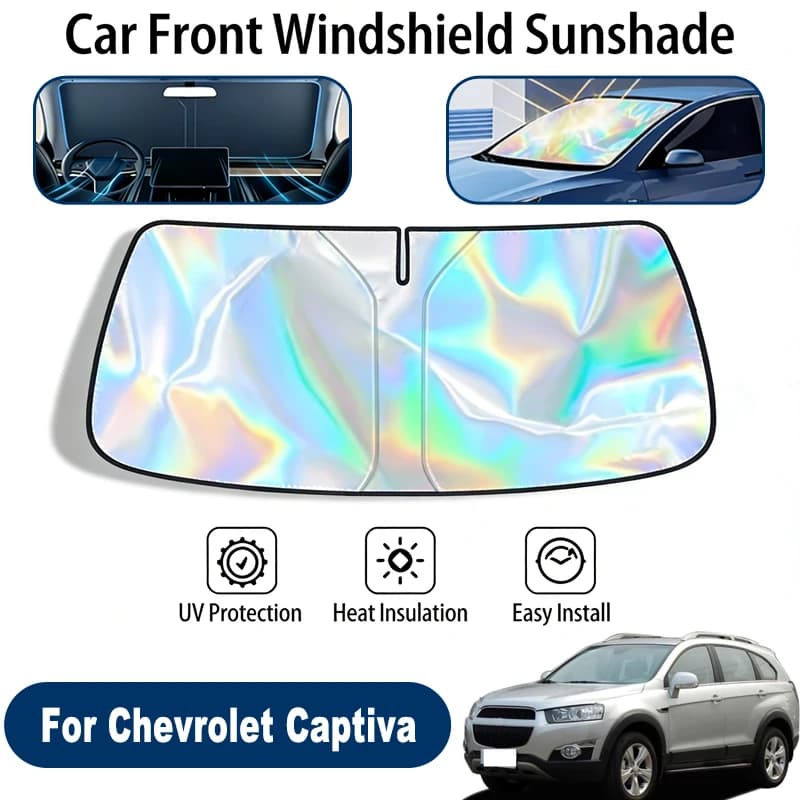 Parasole per parabrezza per Chevrolet Captiva, accessori pieghevoli per la protezione solare della finestra anteriore, riflettenti ai raggi UV