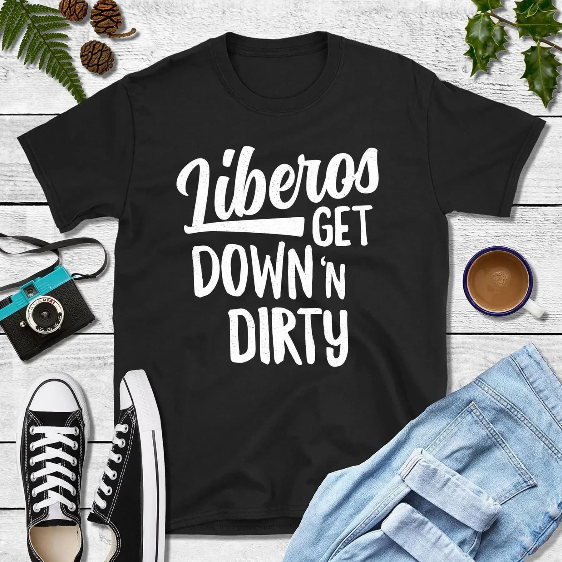 LIberos Get Down N Dirty T Shirt Volleyball Girl Volleyball Woman Volleyball Player