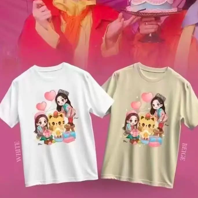 LingOrm New Thailand Stars Drama The Secret Of Us LingOrm Ling Orm Casual Loose Student Short-Sleeved T-Shirt Gift