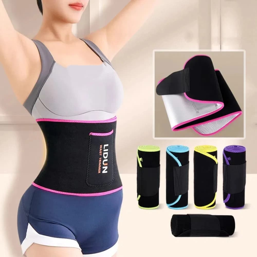 Simple Modeling Belt with Pocket, Without Sewing, Slim, Slender, Pane Control, Containing Belt for Running
