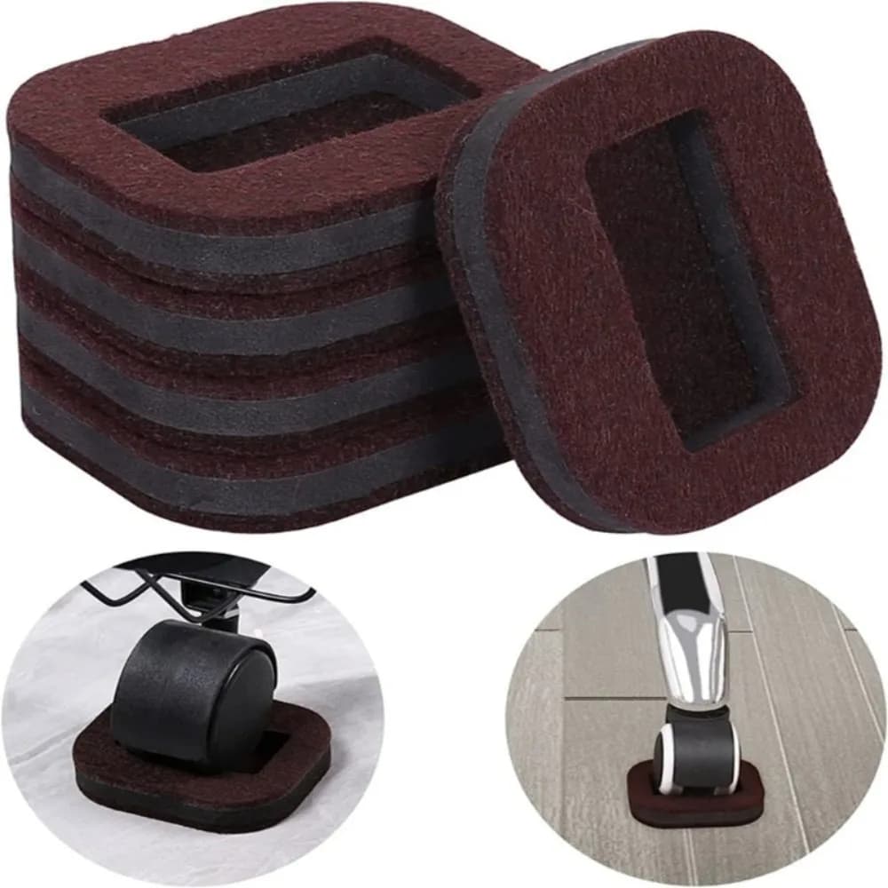 5 pcs office chair corps wheel parts furniture cup with wheels prevents scratches wooden floor carpet for roller feet non-slip mat